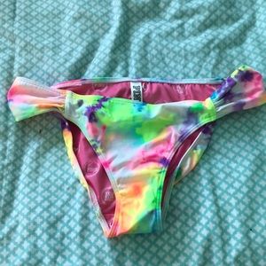 Tie dye PINK bikini bottom